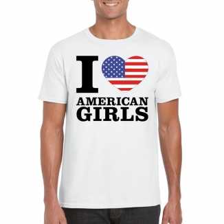 I love american girls vakantie t shirt amerika heren
