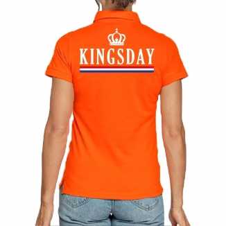 Koningsdag poloshirt kingsday oranje dames