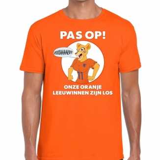 Nederland supporter t shirt leeuwinnen zijn los oranje heren