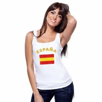 Spaanse vlag tanktop / singlet dames
