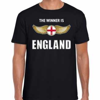 The winner is england / engeland t shirt zwart heren