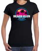 Beach club zomer t-shirt shirt beach club ibiza spain zwart dames