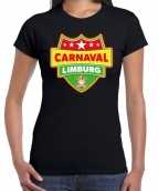 Carnaval verkleed t-shirt limburg zwart dames