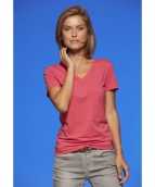 Dames cotton stretch shirts roze