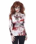 Dames t shirt zombie print