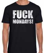 Fuck mondays hekel aan maandag t-shirt zwart heren