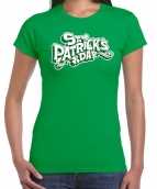 Groen st patricks day t-shirt dames