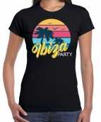 Ibiza zomer t-shirt shirt ibiza party zwart dames