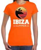 Ibiza zomer t-shirt shirt ibiza summer oranje dames