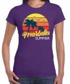 Marbella zomer t-shirt shirt marbella summer paars dames