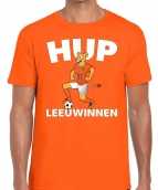 Nederland supporter t-shirt hup leeuwinnen oranje heren