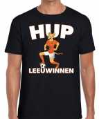 Nederland supporter t-shirt hup leeuwinnen zwart heren