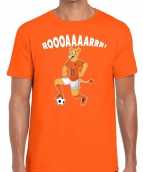 Nederland supporter t-shirt leeuwin roooaaaarrr oranje heren