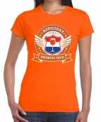 Oranje kingsday drinking team t-shirt dames