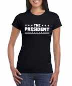 The president dames t-shirt zwart