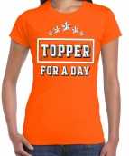Topper for a day concert t-shirt de toppers oranje dames
