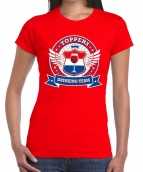 Toppers rood toppers drinking team t-shirt dames
