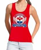 Toppers rood toppers drinking team tanktop mouwloos shirt dames
