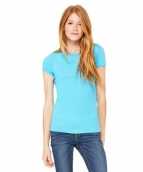 Turquoise dames t shirtjes hanna ronde hals